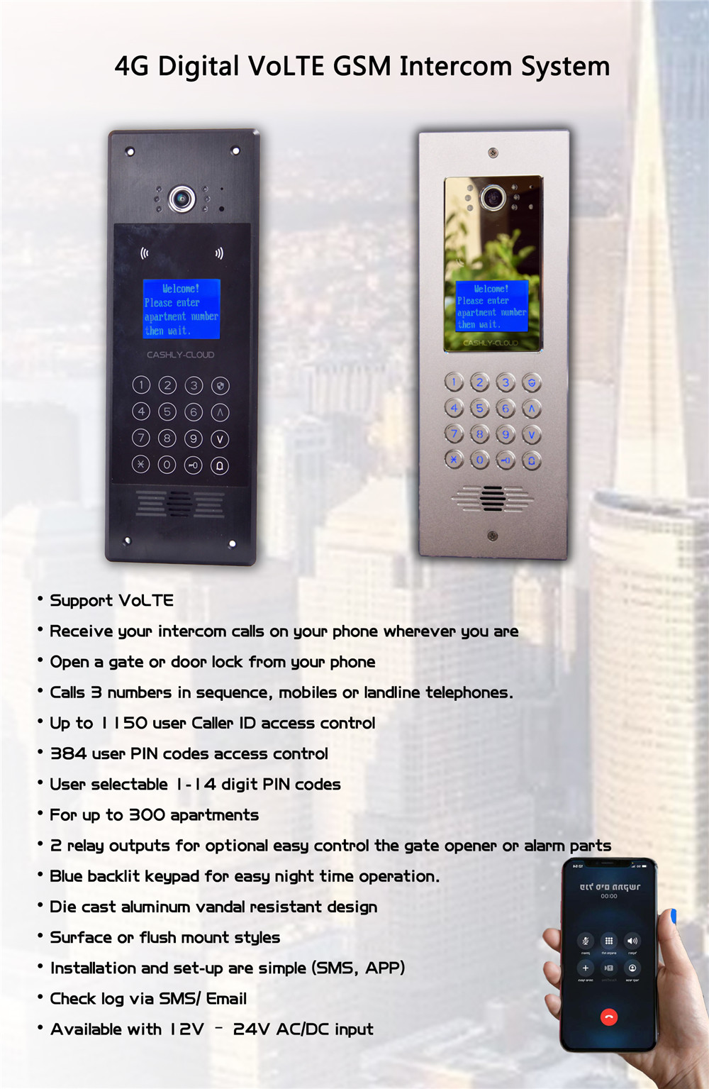 4G VIDEO INTERCOM SYSTEM