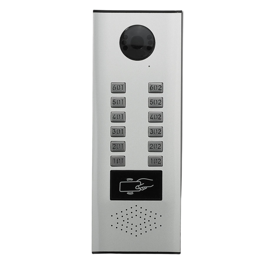 12 flat apartment video intercom