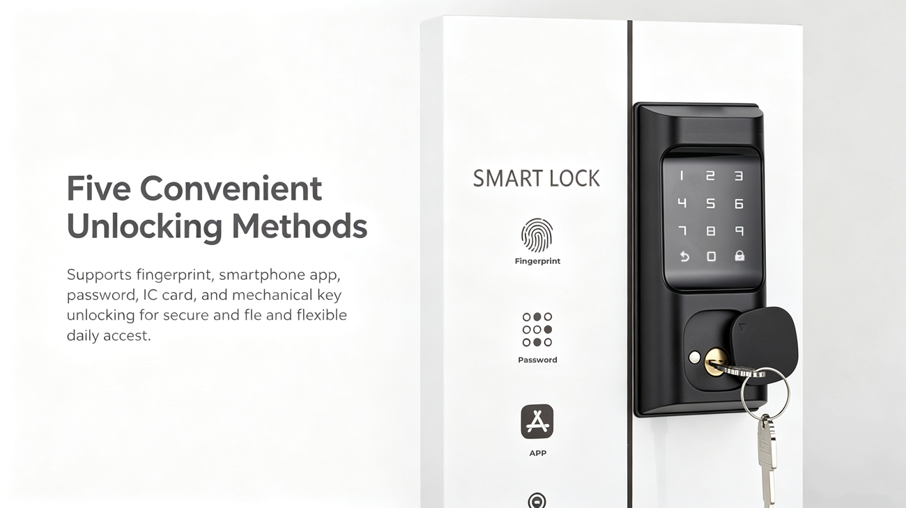 JSL-D4 Password Smart Lock Five Convenient Unlocking Methods