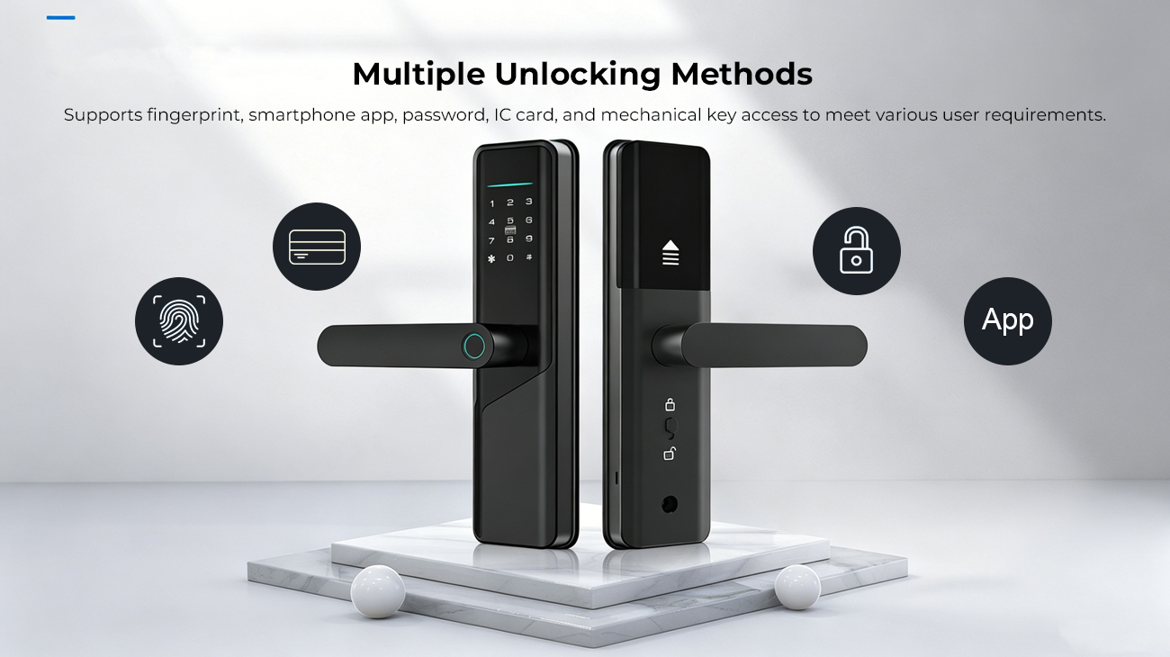JSL-FX10 Fingerprint Handle Lock Multiple Unlocking Methods
