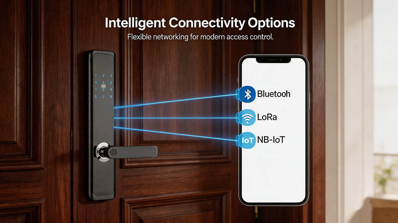 JSL-P1821 Fingerprint Handle Lock Intelligent Connectivity Options