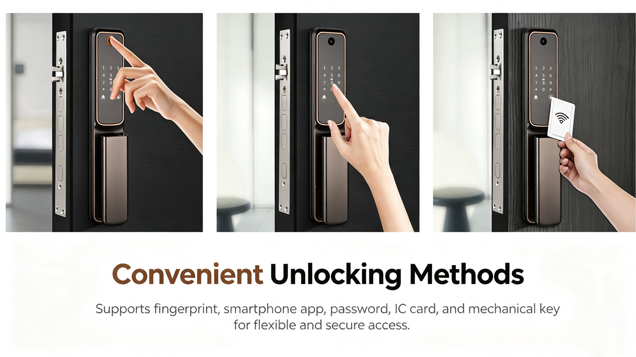 JSL-Q9 Visual Automatic Smart Lock Convenient Unlocking Method