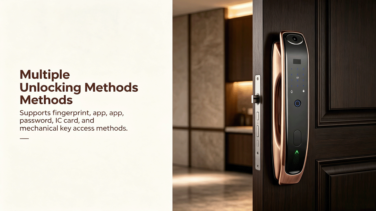 JSL-R10 Full Automatic Smart Lock Multiple Unlocking Methods