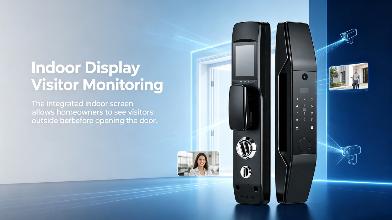 JSL-R9 Visual Smart Lock Indoor Display Visitor Monitoring